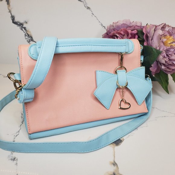 2/$50 🔥 PIGI Blue + Coral/Pink Purse - Picture 10 of 10
